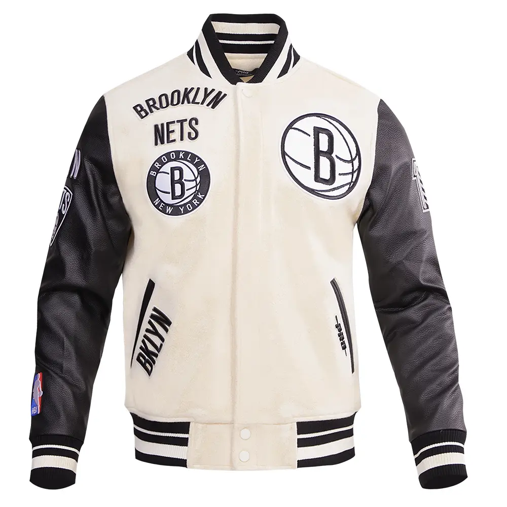 NBA Brooklyn Nets Retro Classic Men's Wool Varsity Jacket