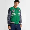Top Gun "Athletic Division" Green/Black Varsity Jacket