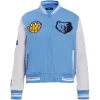 Memphis Grizzlies Team Players Sky Blue/White Varsity Jacket