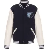 Memphis Grizzlies Wool & Leather Varsity Jacket