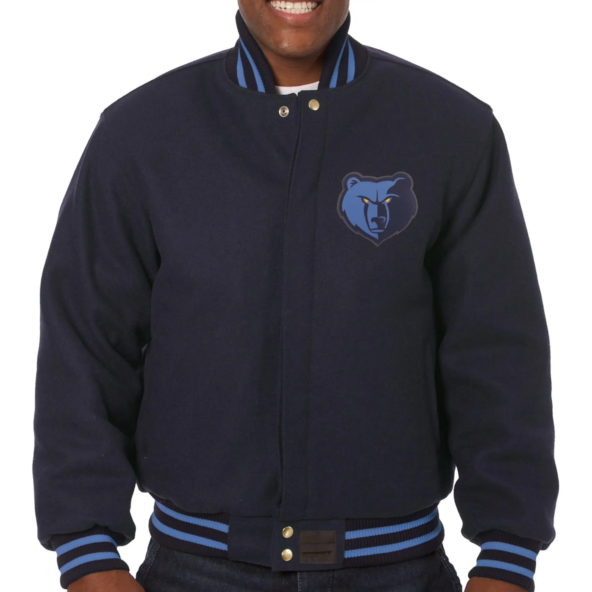 Memphis Grizzlies Wool Varsity Navy Jacket