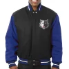 Minnesota Timberwolves Wool Varsity Jacket Black & Blue