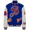 Phoenix Suns Jeff Hamilton Wool & Leather Varsity Jacket