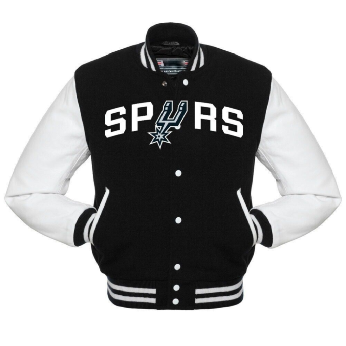 San Antonio Spurs varsity Wool & Leather Jacket