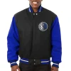 Dallas Mavericks Wool Varsity Jacket Black & Blue
